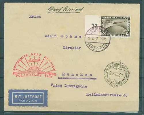DEUTSCHES REICH 1931 Nr 458 Brief (222216)