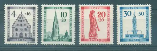 FRZ.ZONE - BADEN 1949 Nr 38-41A postfrisch (222320)