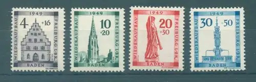 FRZ.ZONE - BADEN 1949 Nr 38-41A postfrisch (222326)