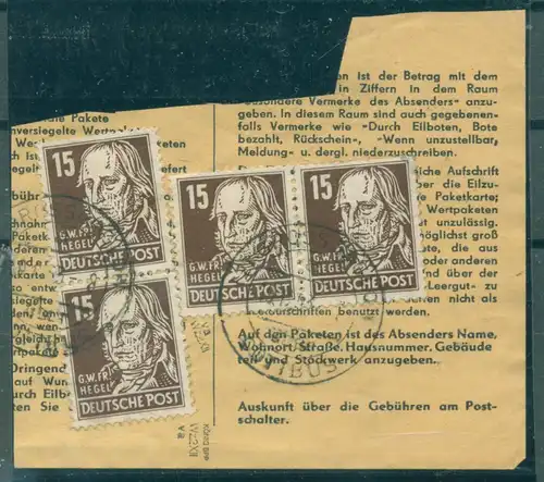DDR 1952 Nr 331va XII gestempelt (222424)