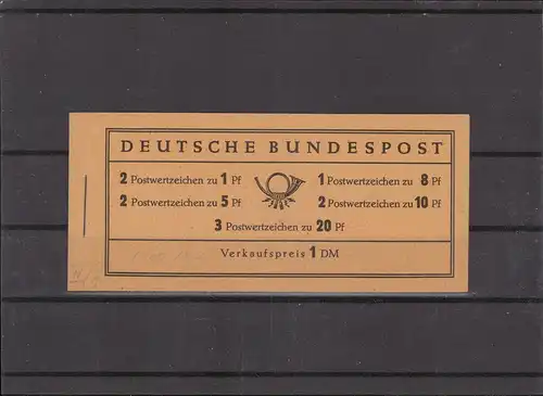BUND 1958/1960 MH 4YII postfrisch (222555)