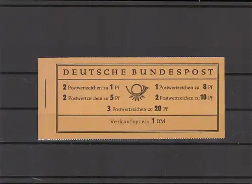 BUND 1958/1960 MH 4YII postfrisch (222557)