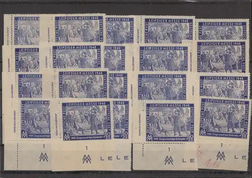 SBZ 1949 Lot von 100x Nr 199 DZ postfrisch (222620)