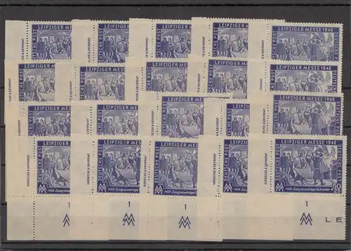 SBZ 1949 Lot von 100x Nr 199 DZ postfrisch (222620)