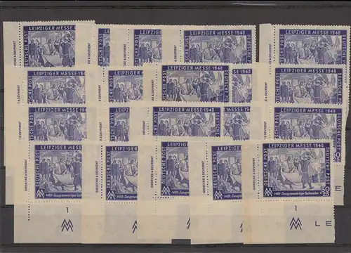 SBZ 1949 Lot von 100x Nr 199 DZ postfrisch (222620)