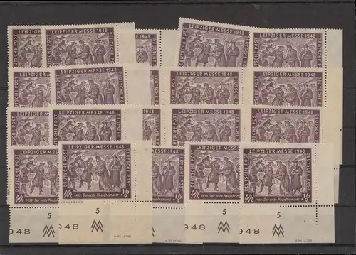 SBZ 1949 Lot von 80x Nr 198 DV postfrisch (222621)