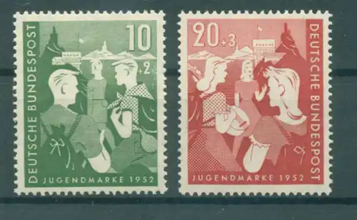 BUND 1952 Nr 153-154 postfrisch (222647)