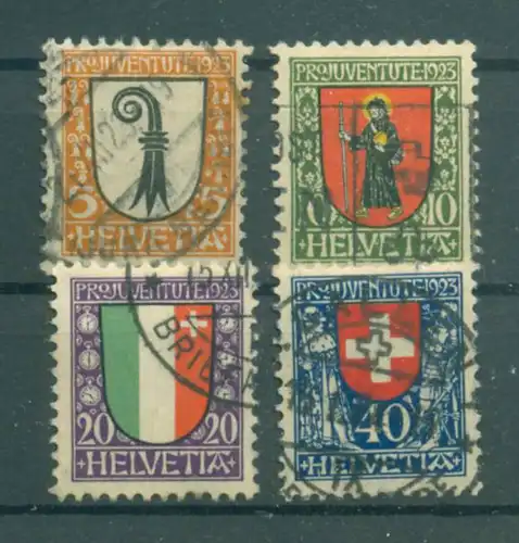 SCHWEIZ 1923 Nr 185-188 gestempelt (222720)