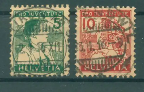 SCHWEIZ 1915 Nr 128-129 gestempelt (222723)