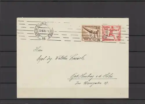 DEUTSCHES REICH 1936 ZD Nr W107 Brief (222808)