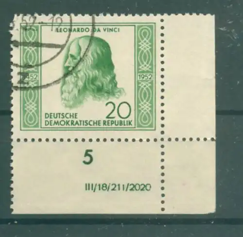 DDR 1952 Nr 312 DV gestempelt (222921)
