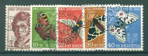 SCHWEIZ 1955 Nr 618-622 gestempelt (222983)