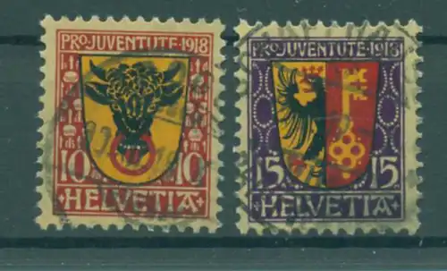 SCHWEIZ 1918 Nr 143-144 gestempelt (222988)