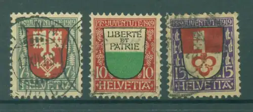 SCHWEIZ 1919 Nr 149-151 gestempelt (222990)