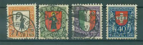 SCHWEIZ 1923 Nr 185-188 gestempelt (222994)