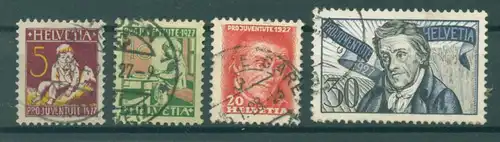 SCHWEIZ 1927 Nr 222-225 gestempelt (222998)