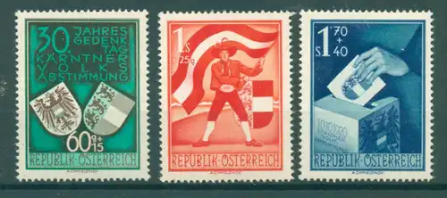 OESTERREICH 1950 Nr 952-954 postfrisch (223038)