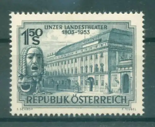 OESTERREICH 1952 Nr 988 postfrisch (223045)