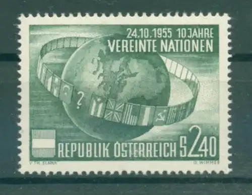 OESTERREICH 1954 Nr 1022 postfrisch (223047)