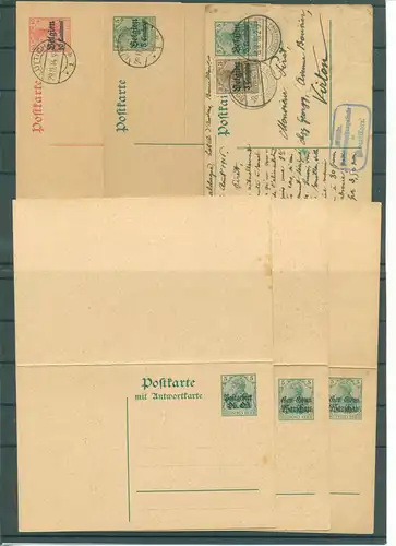 BES. I. WELTKRIEG Lot von 12 Ganzsachen postfrisch (223117)