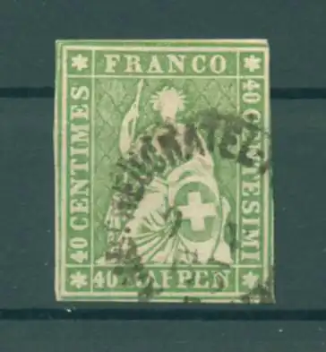 SCHWEIZ 1854 Nr 17II gestempelt (223247)