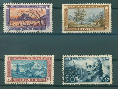 SCHWEIZ 1929 Nr 235-238 gestempelt (223249)