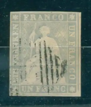 SCHWEIZ 1854 Nr 18II gestempelt (223254)