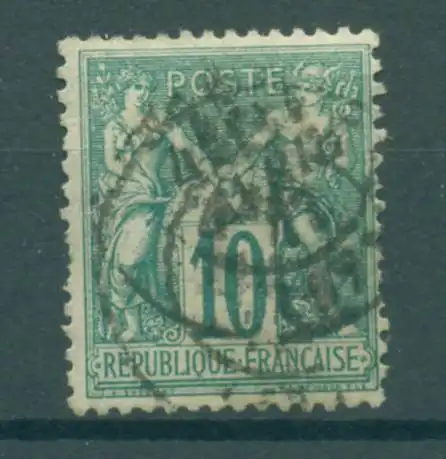 FRANKREICH 1876 Nr 60I gestempelt (223667)