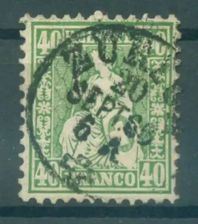 SCHWEIZ 1862 Nr 26 gestempelt (223979)