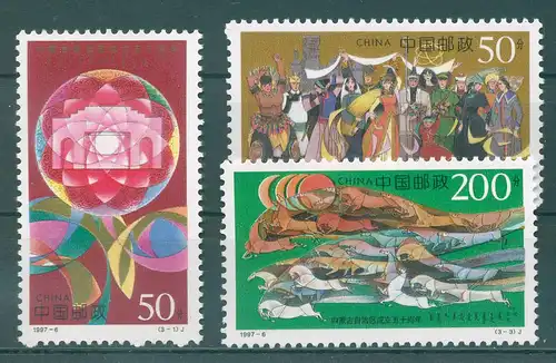CHINA 1997 Nr 2797-2799 postfrisch (225036)