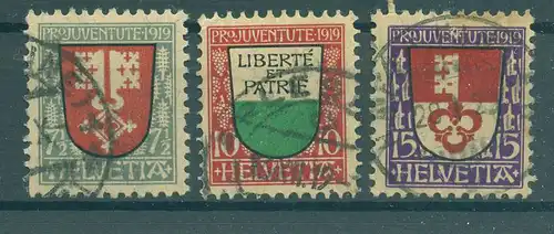 SCHWEIZ 1919 Nr 149-151 gestempelt (225642)