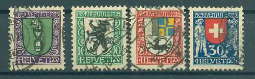 SCHWEIZ 1925 Nr 214-217 gestempelt (225652)