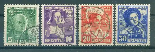 SCHWEIZ 1936 Nr 306-309 gestempelt (225660)