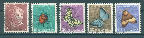 SCHWEIZ 1952 Nr 575-579 gestempelt (225678)