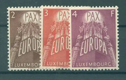 LUXEMBURG 1957 Nr 572-574 postfrisch (225737)
