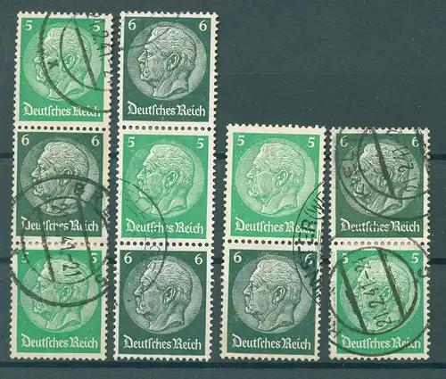 DEUTSCHES REICH 1939 ZD Nr S187-190 gestempelt (225747)