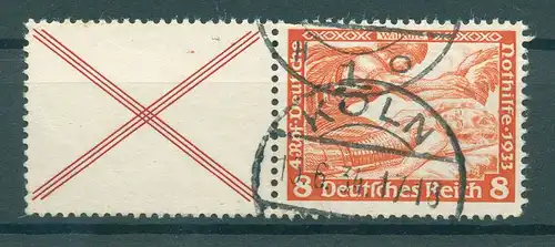 DEUTSCHES REICH 1933 ZD Nr W51 gestempelt (225786)