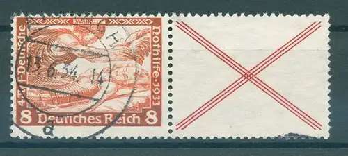 DEUTSCHES REICH 1933 ZD Nr W53 gestempelt (225787)
