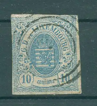 LUXEMBURG 1859 Nr 6 gestempelt (225841)