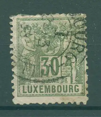 LUXEMBURG 1882 Nr 53 gestempelt (225851)