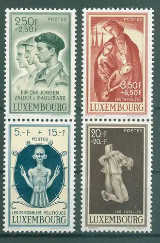 LUXEMBURG 1945 Nr 399-402 postfrisch (225872)