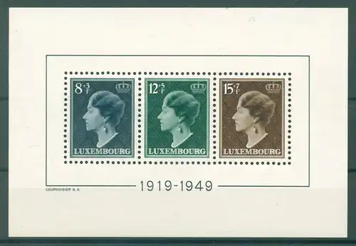 LUXEMBURG 1949 Bl.7 postfrisch (225882)