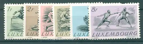 LUXEMBURG 1952 Nr 495-500 postfrisch (225890)