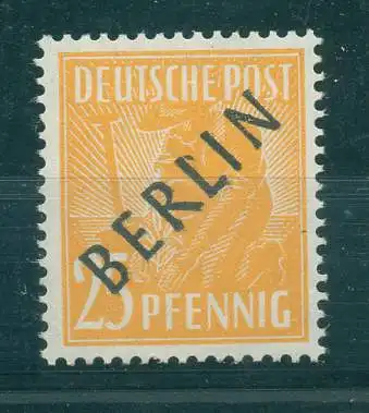 BERLIN 1948 PLATTENFEHLER Nr 10 AF I postfrisch (225897)