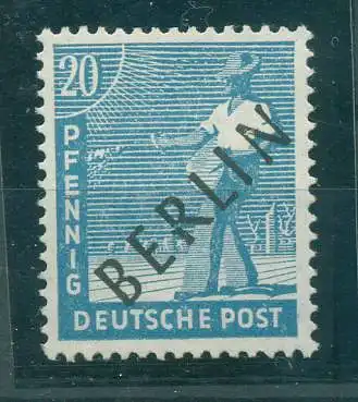 BERLIN 1948 PLATTENFEHLER Nr 8 AF IV postfrisch (225898)