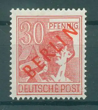 BERLIN 1949 PLATTENFEHLER Nr 28 AF II postfrisch (225899)