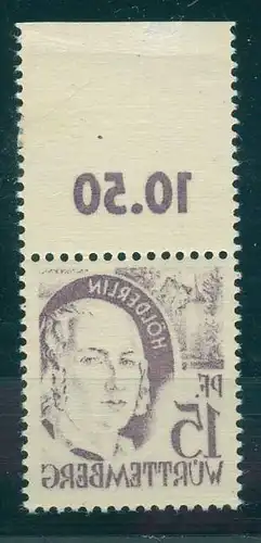 FRZ.ZONE WUERTTEMBERG 1947 Nr 5 postfrisch (225911)