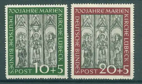 BUND 1951 Nr 139-140 postfrisch (225975)