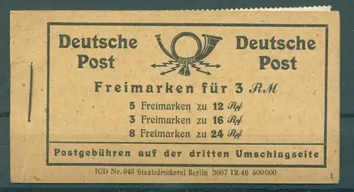 KONTROLLRAT 1946 MH50 RLV VII postfrisch (226000)