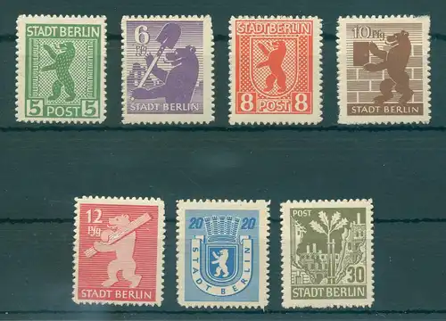 SBZ 1945 Nr 1-7B postfrisch (226338)